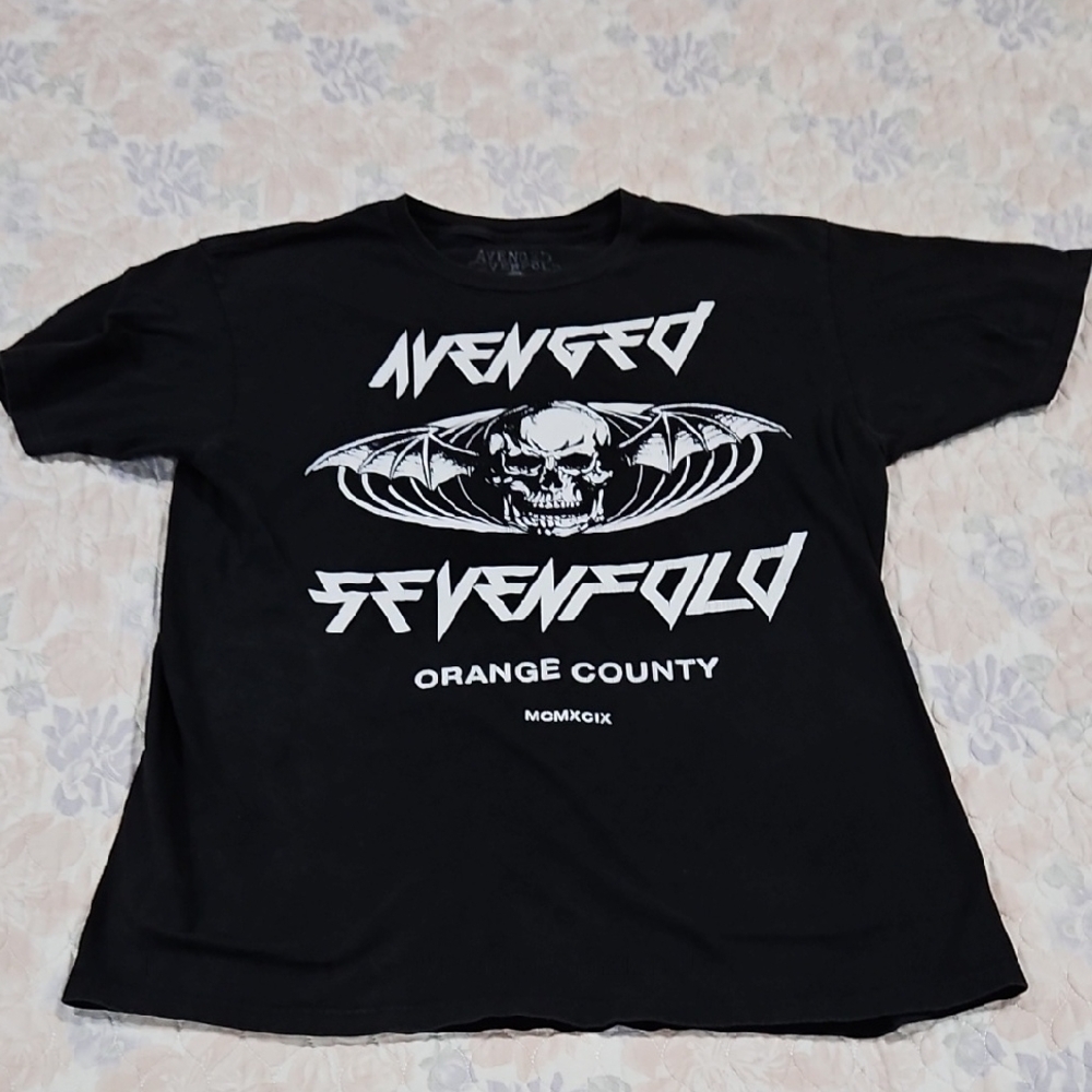 Avenged Sevenfold Black T-Shirt Orange County Size L BG1